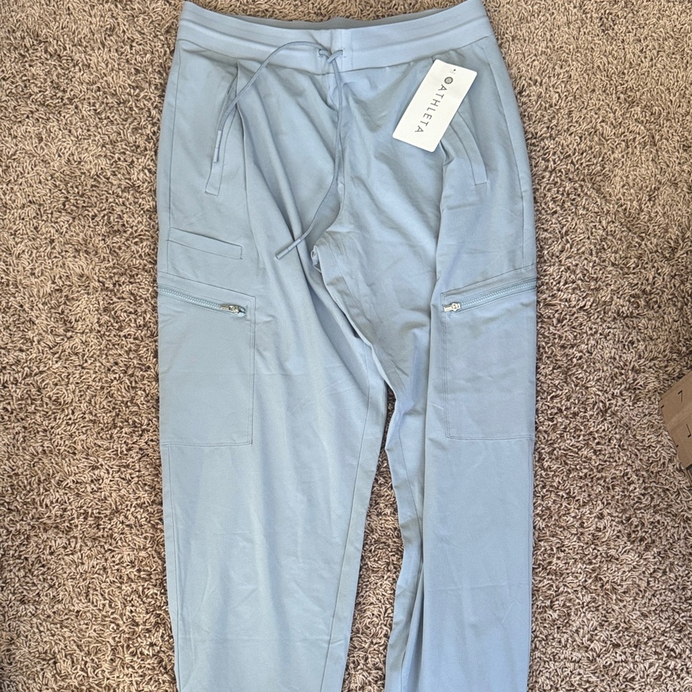 Athleta Sky Blue Cargo Joggers